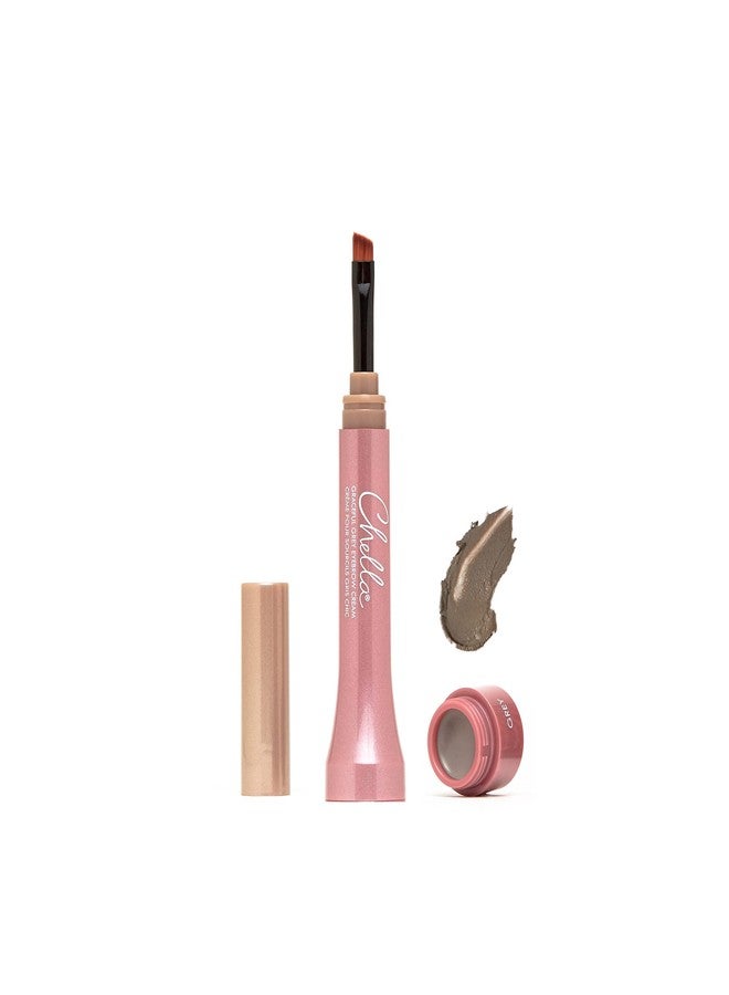 Chella Eyebrow Cream, Graceful Grey - Vegan, Cruelty Free, Paraben Free, Gluten Free Eyebrow Pomade Makeup - Long Wearing, Velvet Consistency, Water Resistant - Image 1
