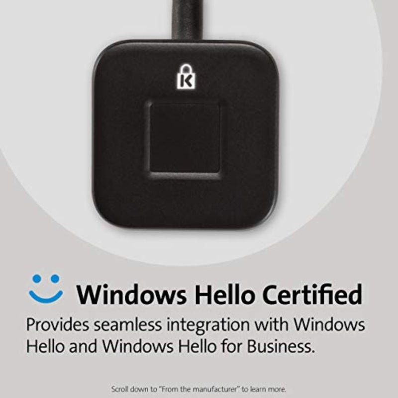 قارئ مفاتيح بصمات الأصابع لسطح المكتب من Verimark - Windows Hello، Fido U2F، Fido2 K62330Ww - Image 5