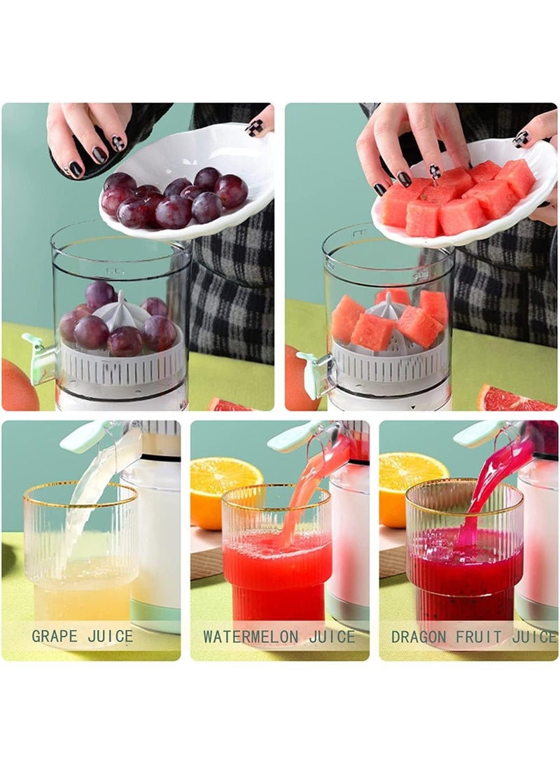 عصارة برتقال كهربائية قابلة لإعادة الشحن وسهلة الاستخدام والتنظيف، عصارة فواكه للبرتقال والليمون والجريب فروت - Image 5