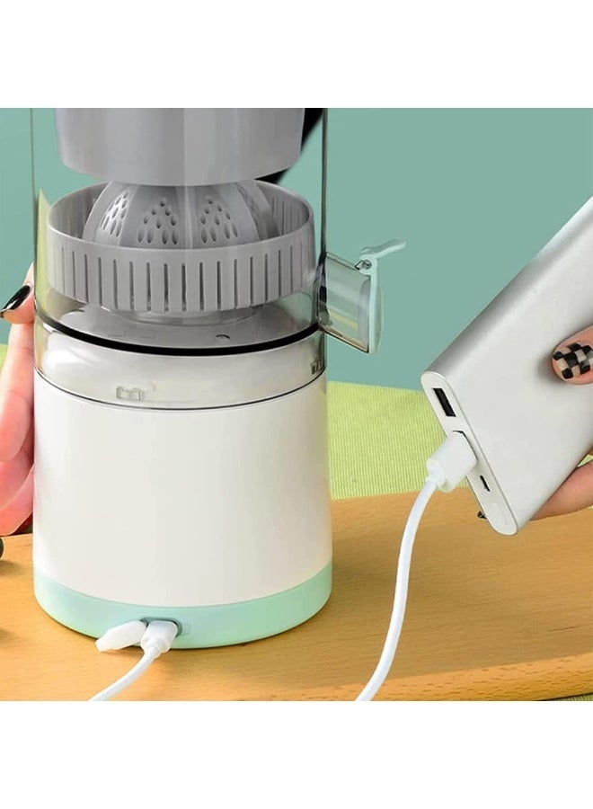 عصارة برتقال كهربائية قابلة لإعادة الشحن وسهلة الاستخدام والتنظيف، عصارة فواكه للبرتقال والليمون والجريب فروت - Image 3