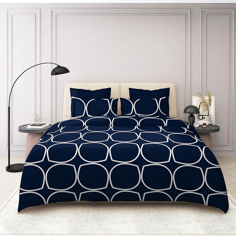 Ab Home Decor Ab Home decor 170TC Soft Premium Glace Cotton Blend Double Quilt Cover Blanket Cover Razai Duvet Cover Comforter Cover for Double Size Duvets with Zipper 90x 100Multi Color  - Image 2