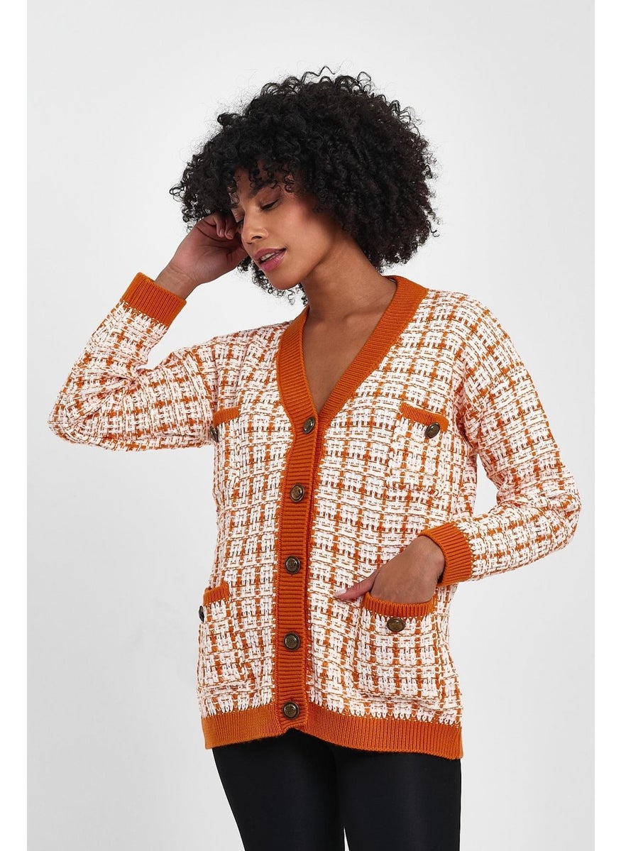 Alexander Gardi Patterned Pocket Knitted Cardigan (A91022-S)  - Image 2