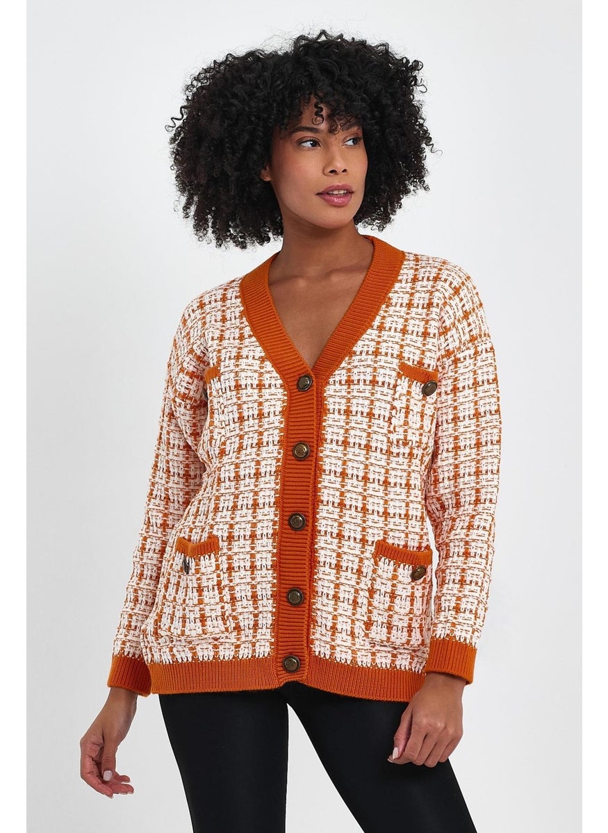 Alexander Gardi Patterned Pocket Knitted Cardigan (A91022-S)  - Image 4
