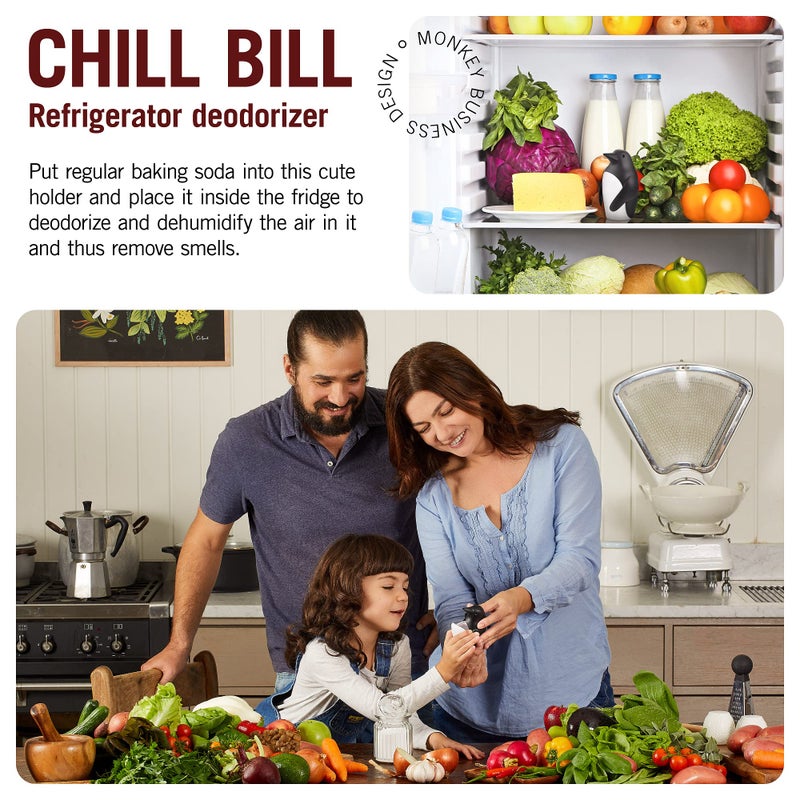 Monkey Business Chill Bill Refrigerator Deodorizer, Baking Soda Container, Baking Soda Fridge, Baking Soda Fridge Deodorizer, Cute Gifts, Kitchen Gadgets - Image 3