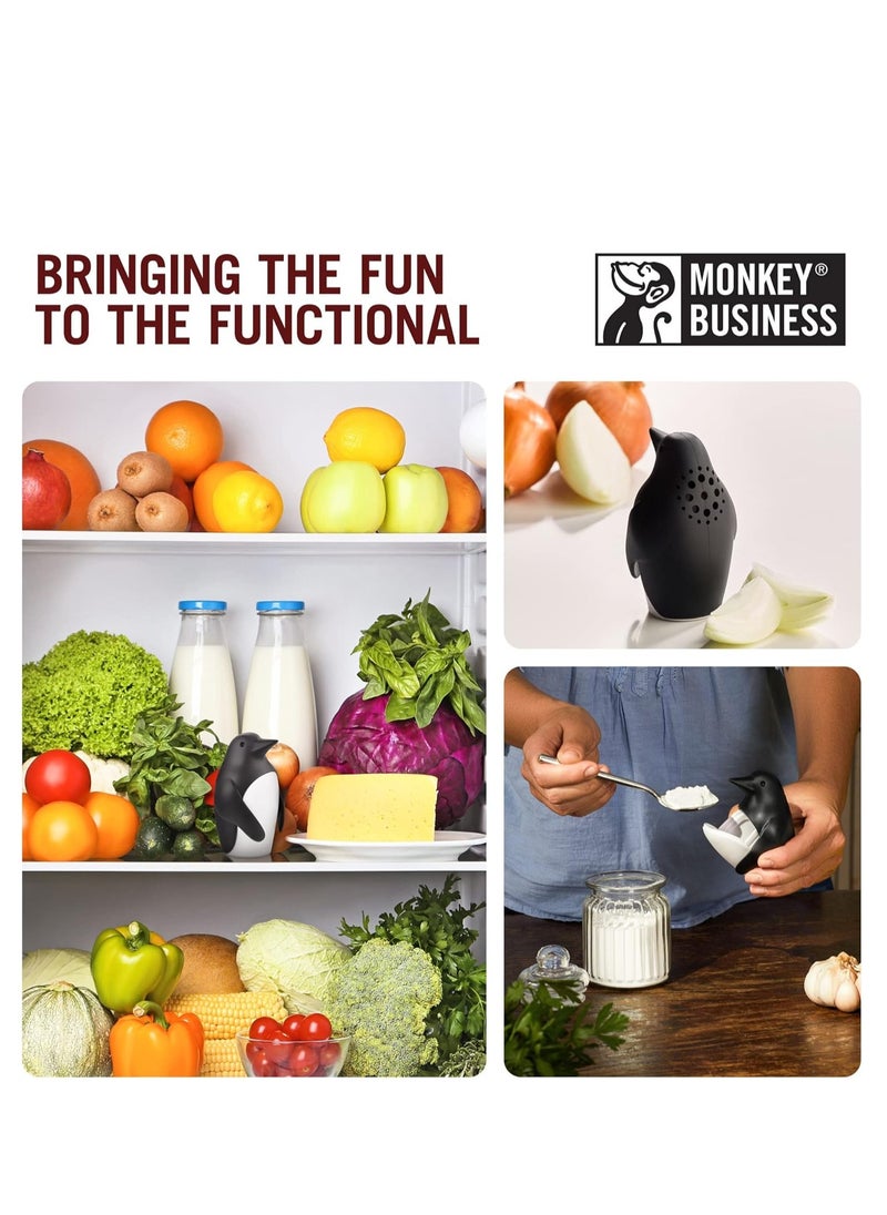 Monkey Business - Monkey Business Chill Bill Refrigerator Deodorizer, Baking Soda Holder for Refrigerator, Cute Fridge Deodorizer, Refrigerator Odor Eliminator, Fun Kitchen Gadgets, Baking-Soda Fridge Smell Remover - Image 1