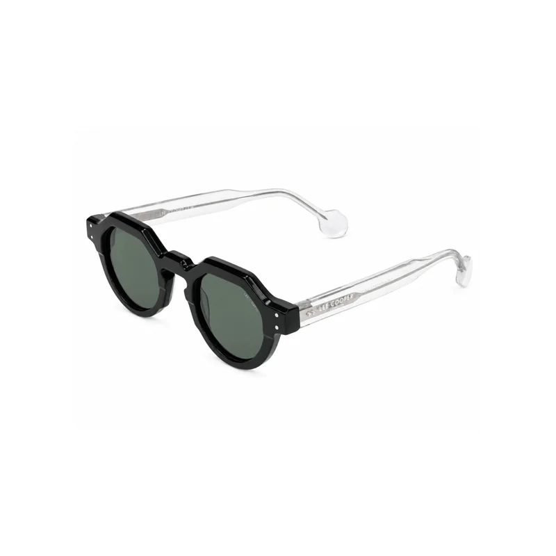 1.1 Tac Polarized Sunglasses Black Frame Grey Mirror Lens 44mm  - LCW10771C1