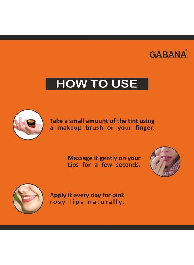 GABANA بلسم شفاه طبيعي غير محدد الجنس من جابانا لشفاه ناعمة وطبيعية مع مستخلصات البرتقال (عبوة من 2، 15 جرام) | بلسم شفاه للشفاه الجافة والمتشققة بلسم شفاه للشفاه الداكنة بلسم شفاه للرجال والنساء | - Image 3