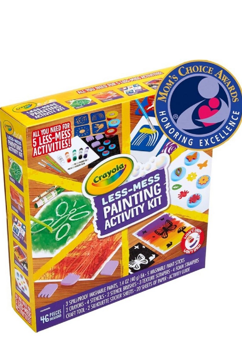 كرايولا مجموعة أنشطة الرسم للأطفال من Less Mess، مكونة من 46 قطعة، متعددة الألوان - Image 2