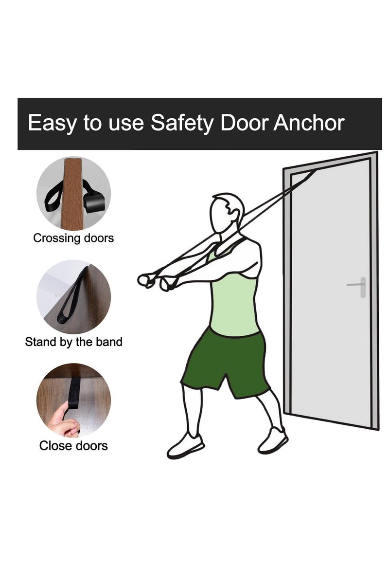  CityRiya-Long المقاومة باند باب المرساة، الثقيلة واجب آمن باب المرساة المرفق لفرق المقاومة - دائمة مستقرة باب جام المرساة لتدريب المقاومة، تدريبات اللياقة البدنية، صالة الرياضة المنزلية - نيوبرين محاطة - Image 2