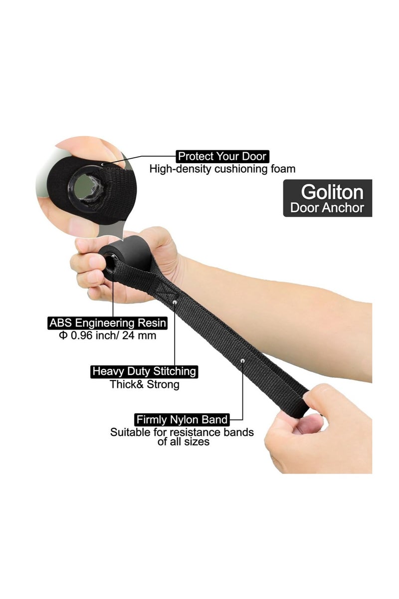  CityRiya-Long المقاومة باند باب المرساة، الثقيلة واجب آمن باب المرساة المرفق لفرق المقاومة - دائمة مستقرة باب جام المرساة لتدريب المقاومة، تدريبات اللياقة البدنية، صالة الرياضة المنزلية - نيوبرين محاطة - Image 3