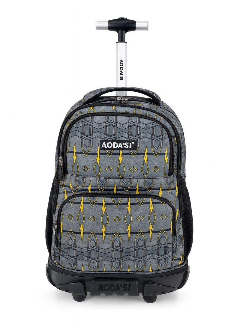 AODASI Trolley School Bag for Students – 18-Inch Multi-Functional Backpack with Wheels – Travel-Friendly Rolling School Bag for Boys & Girls - Image 4