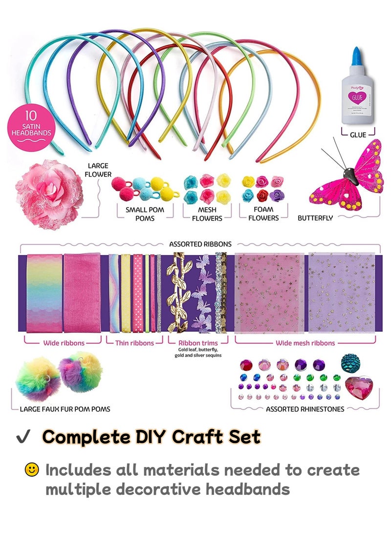 نجمة ولاء مجموعة أدوات صنع عصابات الرأس للأطفال - مجموعة إبداعية لصنع إكسسوارات الشعر - Image 3