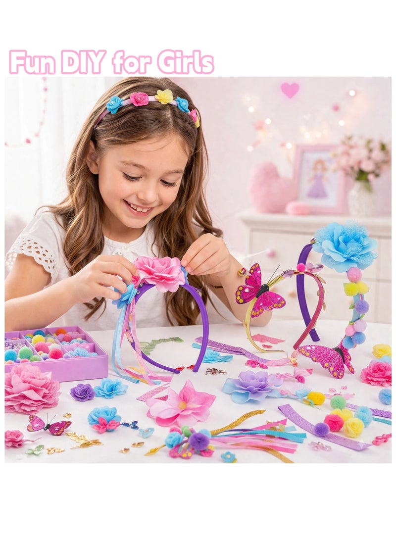 Amuleté AWF Toys For Girls DIY Headband Craft Kit for Kids – Creative Hair Accessory Making Set - Image 2