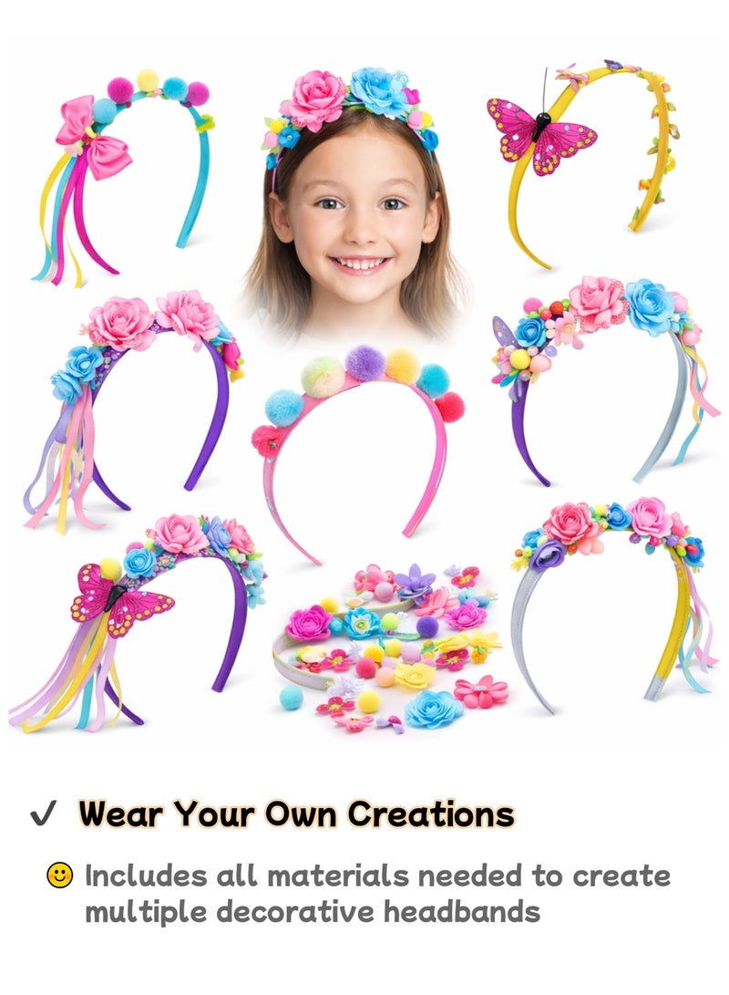 Amuleté AWF Toys For Girls DIY Headband Craft Kit for Kids – Creative Hair Accessory Making Set - Image 3