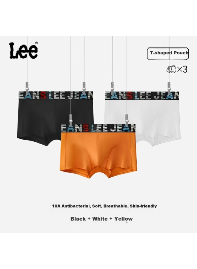 LEE سروال داخلي جديد للرجال من لي، مضاد للبكتيريا، مقاوم للعناكب، بحجم كبير، بدون seams، من القطن - Image 1