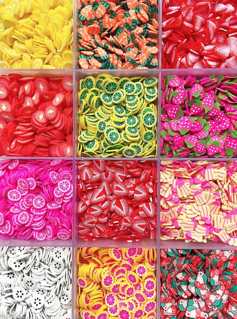 EHOPE 17500Pcs Polymer Fruit Slices for Nail Art - 3D Clay Slices for DIY Crafts, Cellphone Decorations (28 Styles) - Image 4