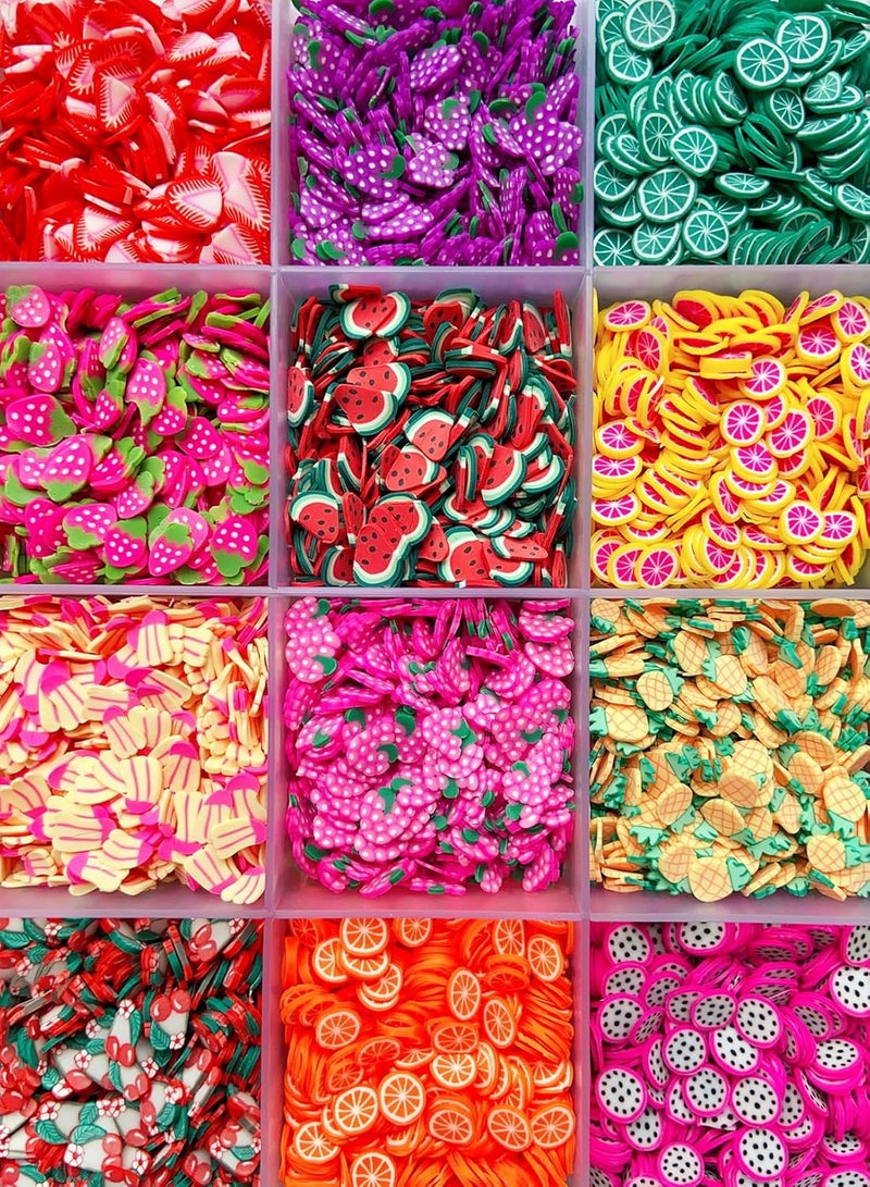 EHOPE 17500Pcs Polymer Fruit Slices for Nail Art - 3D Clay Slices for DIY Crafts, Cellphone Decorations (28 Styles) - Image 2