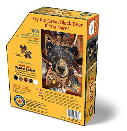Madd Capp Puzzles - I AM Bear - 550 pieces - Animal Shaped Jigsaw Puzzle - Image 3