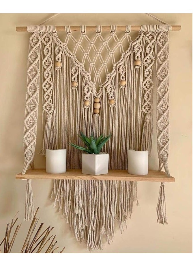 انتيكيانو "رف حائطي خشبي" - Image 1