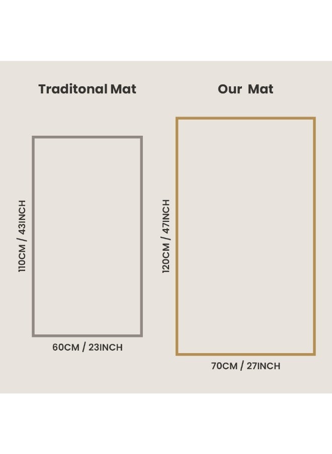 Sajada - Luxury Prayer Mat - Thick Foam, Extra Comfort Anti-Slip - 3D Mihrab - 70x120cm - Image 5