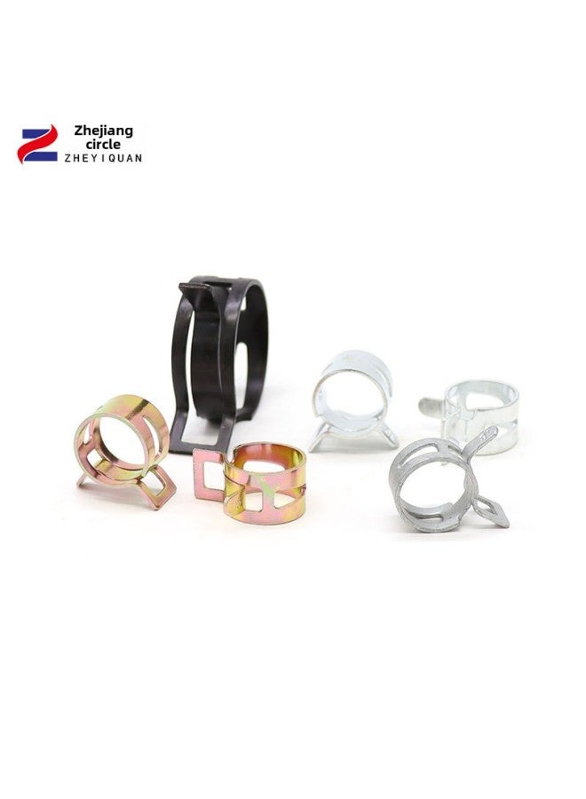 Zhejiang One Circle Elastic Clamp Spring Clamp Ring Clamp Spring Steel Card Hand Pinch Hose Clamp Car Tubing Manganese Steel Clip-Specification Model:Ф8  - Image 4