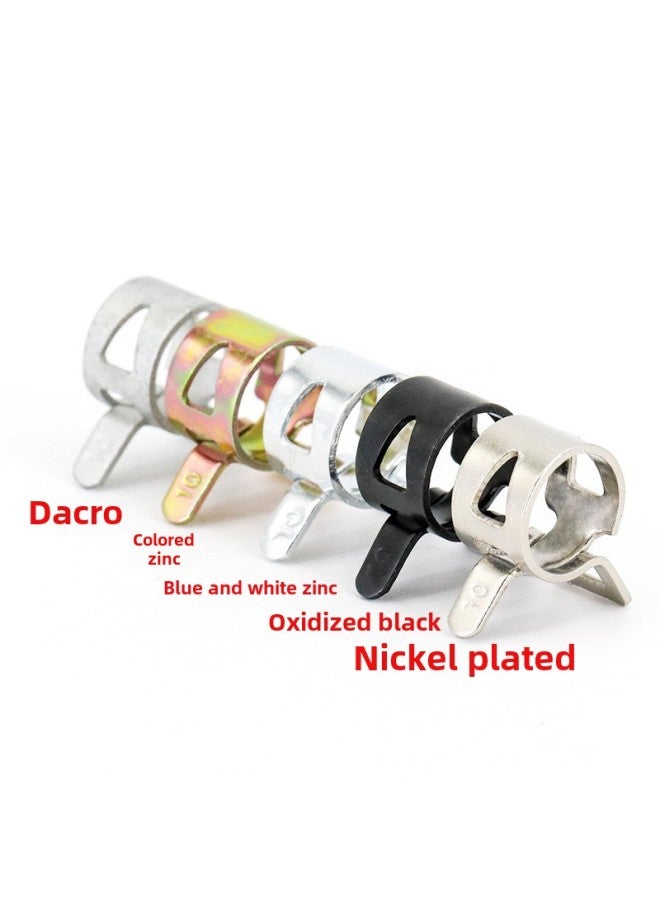 Zhejiang One Circle Elastic Clamp Spring Clamp Ring Clamp Spring Steel Card Hand Pinch Hose Clamp Car Tubing Manganese Steel Clip-Specification Model:Ф8  - Image 3