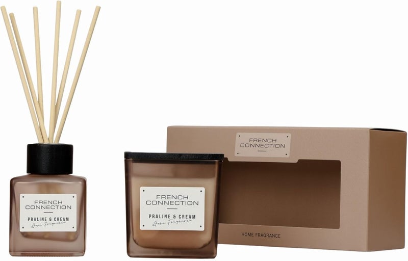 French Connection Praline & Cream Candle and Diffuser Set - Image 4