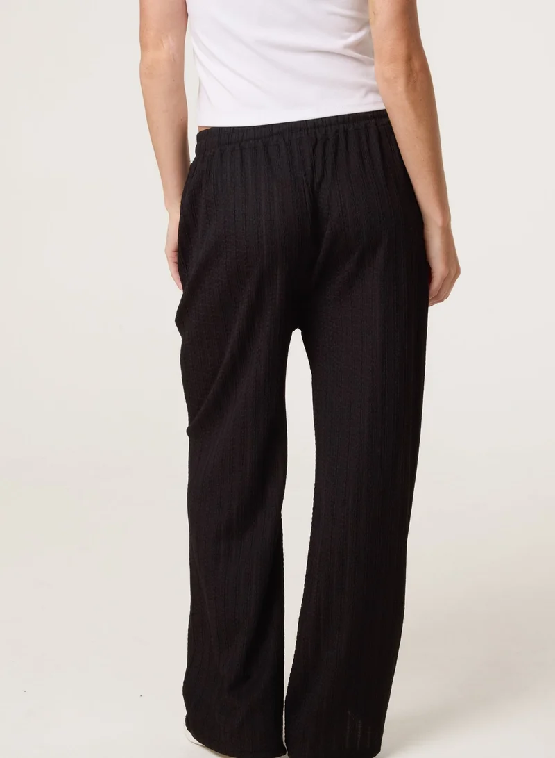 Blue Vanilla Striped Pull-on Trousers