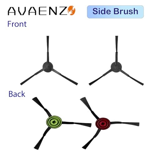 Avaenzo Replacement Parts for Tikom G8000,for Tikom G8000 Pro, for HONITURE G20 Robot Vacuum Cleaner Spare Parts Accessories, 2 Main Roller Brush, 10 Side Brushes, 6 Hepa Filters, 4 Mop Pads - Image 5