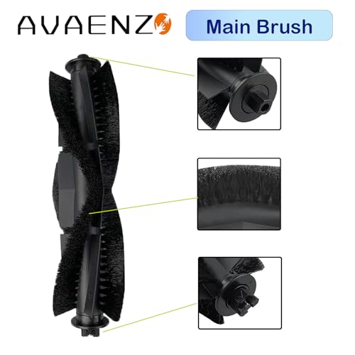 Avaenzo Replacement Parts for Tikom G8000,for Tikom G8000 Pro, for HONITURE G20 Robot Vacuum Cleaner Spare Parts Accessories, 2 Main Roller Brush, 10 Side Brushes, 6 Hepa Filters, 4 Mop Pads - Image 3