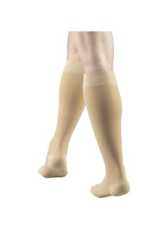 Truform 20-30 mmHg Compression Stockings for Men and Women, Knee High Length, Closed Toe, Beige, Medium  - Image 5