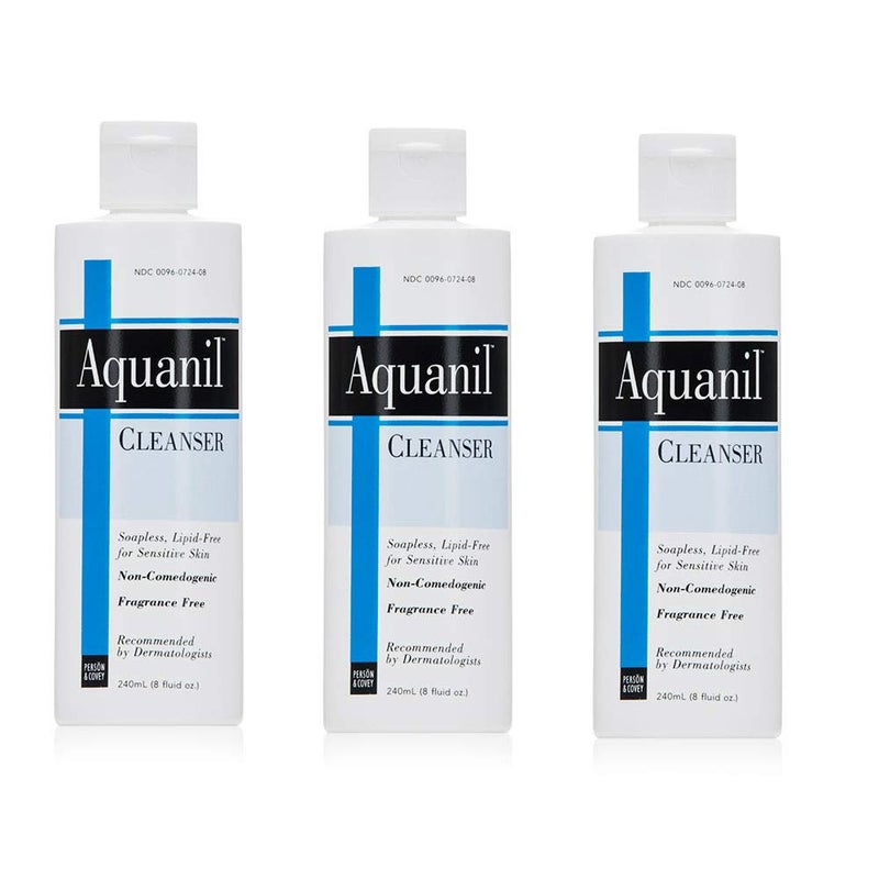 Aquanil Skin Cleanser Soapless Lipidfree Cleanser  8 Fl Oz Pack of 3