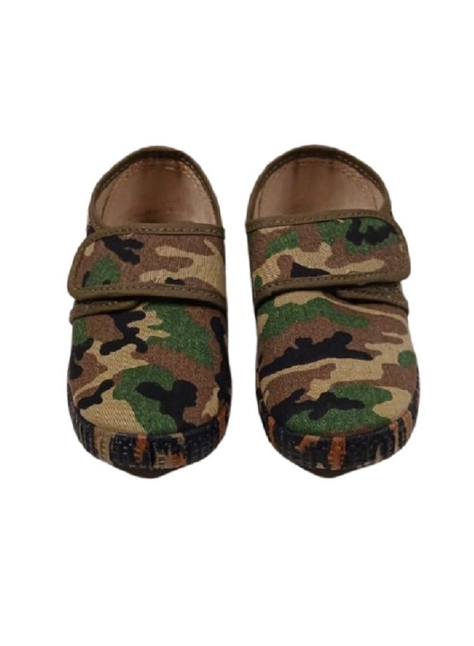 Cienta Pikkaboo Cienta Kakhi Camou Kids Shoes  - Image 1