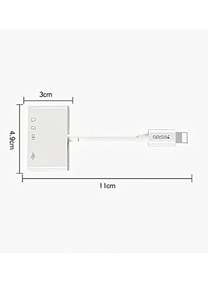 Yesido - Yesido GS12 Lightning to USB Adapter, Otg Adapter - Image 1