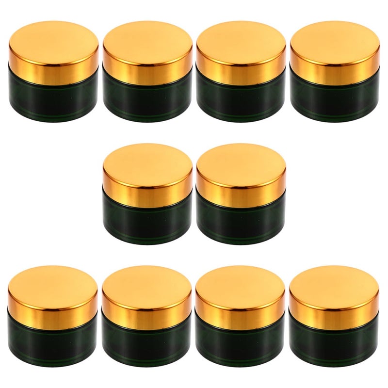 Refillable 30g Glass Jars with Lids 10pcs Travel Cream Containers for Sample Storage - Image 2