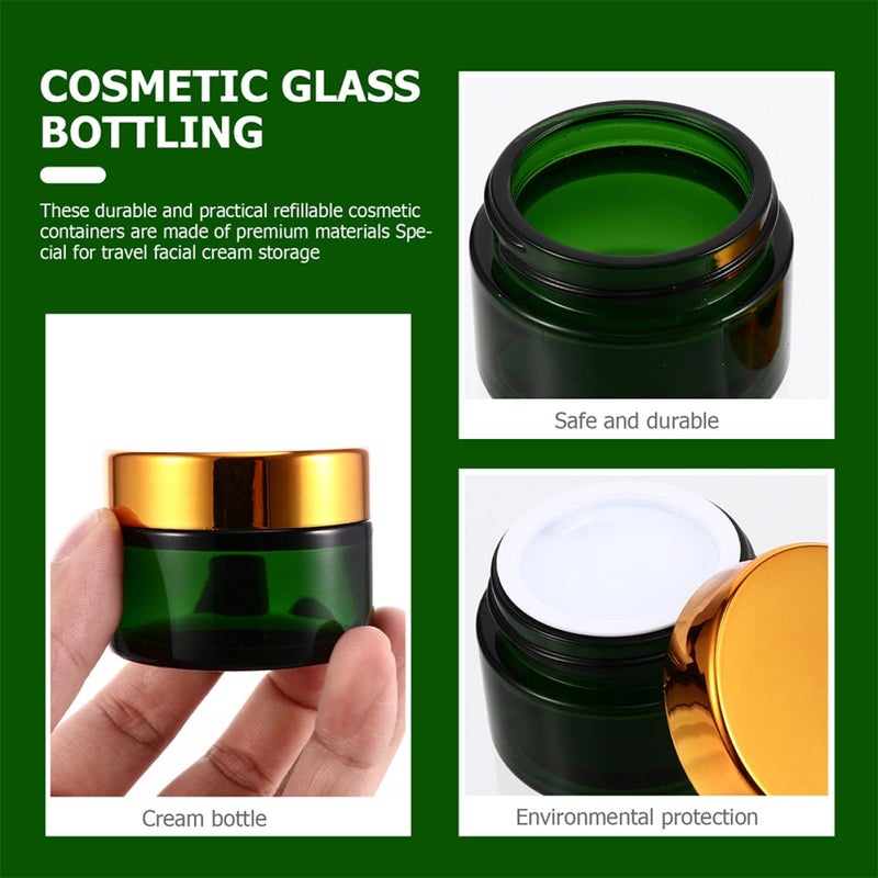 Refillable 30g Glass Jars with Lids 10pcs Travel Cream Containers for Sample Storage - Image 5