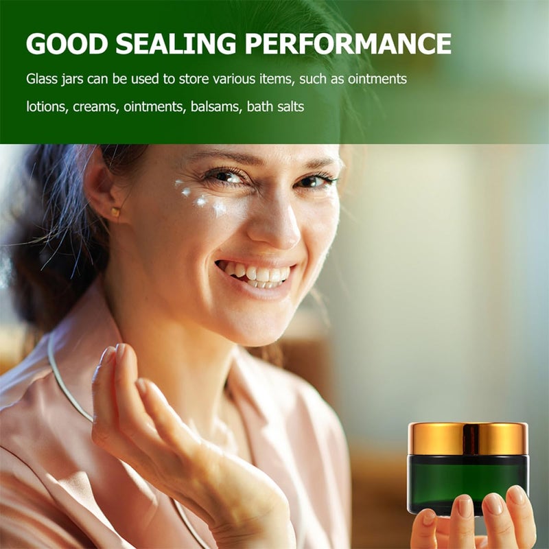Refillable 30g Glass Jars with Lids 10pcs Travel Cream Containers for Sample Storage - Image 4