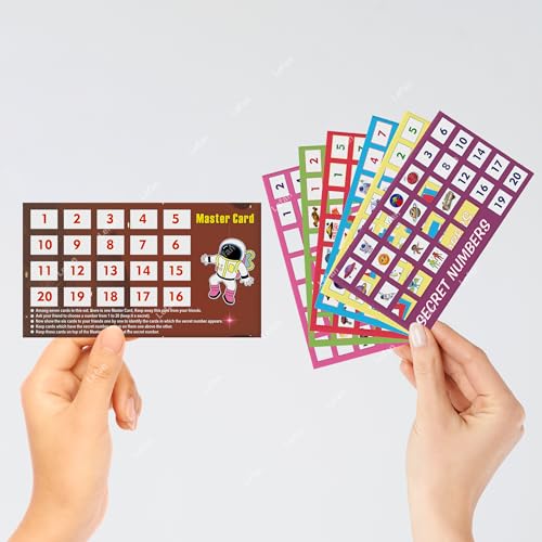Lefan Secret Number Game Return Gifts for Kids Birthday Birthday Best Goody Bags for Party Return Gifts Bulk Items Children 4 5 6 7 8 Years Old Numbers Card Magic Trick, For Kids (1) - Image 3