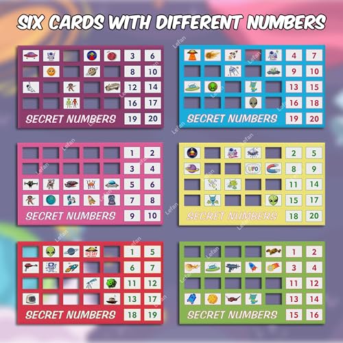 Lefan Secret Number Game Return Gifts for Kids Birthday Birthday Best Goody Bags for Party Return Gifts Bulk Items Children 4 5 6 7 8 Years Old Numbers Card Magic Trick, For Kids (1) - Image 4