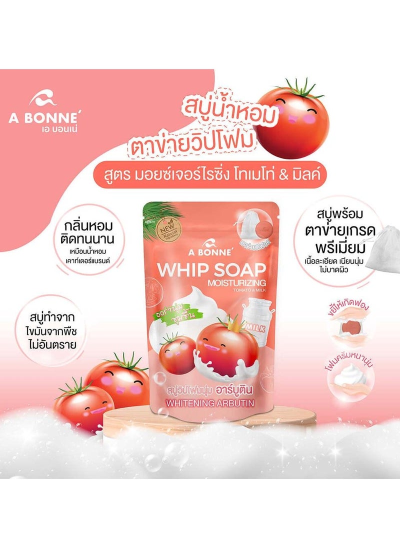 A Bonne' - Whip Soap Moisturizing Tomato And Milk 100 g - Image 1