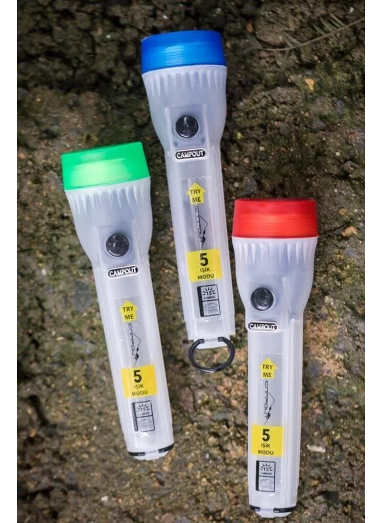 Nurgaz Campout Flashlight + Flasher - Red (NG-182-RED)