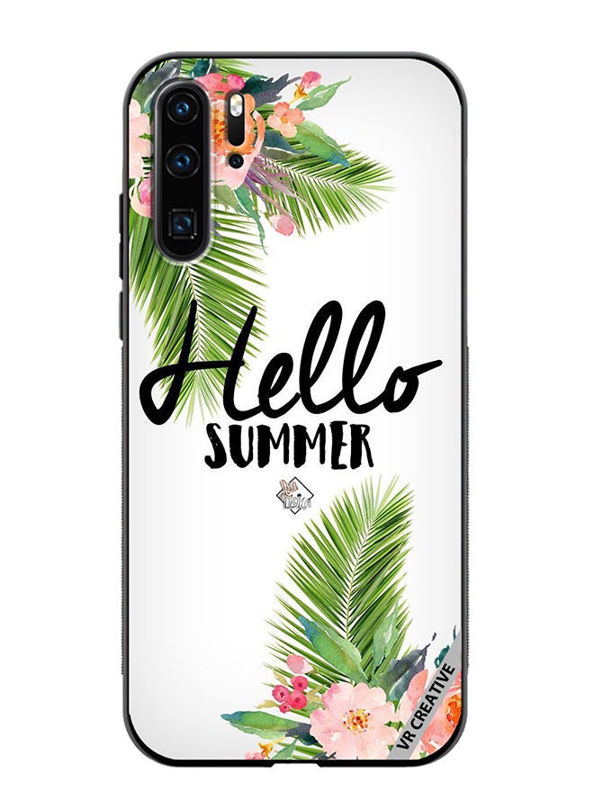 VR CREATIVE Protective Case Cover For Huawei P30 Pro Hello Summer Design Multicolour - Image 1