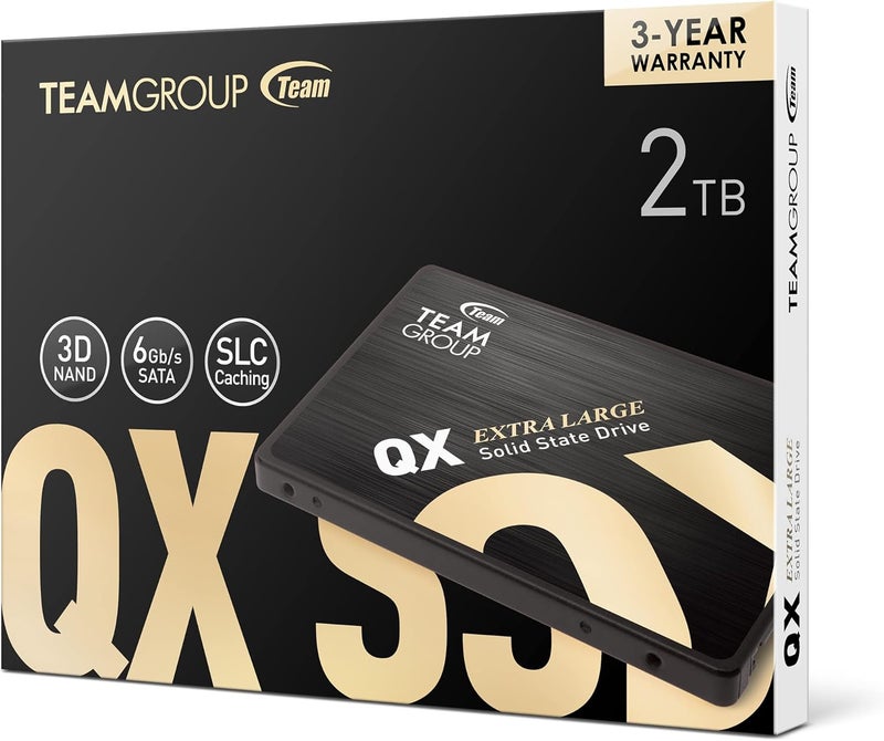 TEAMGROUP QX 2TB مع NAND ثلاثي الأبعاد QLC مقاس 2.5 بوصة واجهة SATA III محرك أقراص الحالة الصلبة الداخلي SSD (سرعة القراءة/الكتابة تصل إلى 560/500 ميجابايت/ثانية) 690 تيرابايت مكتوب (TBW) متوافق مع أجهزة الكمبيوتر المحمولة والمكتبية T253X7002T0C101 - Image 5