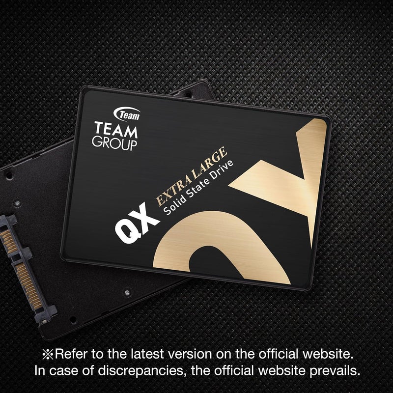TEAMGROUP QX 2TB مع NAND ثلاثي الأبعاد QLC مقاس 2.5 بوصة واجهة SATA III محرك أقراص الحالة الصلبة الداخلي SSD (سرعة القراءة/الكتابة تصل إلى 560/500 ميجابايت/ثانية) 690 تيرابايت مكتوب (TBW) متوافق مع أجهزة الكمبيوتر المحمولة والمكتبية T253X7002T0C101 - Image 2