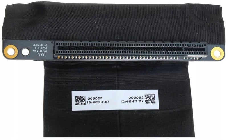 SaiRetail.Com PCIE 3.0 16x High Speed Flexible Extender Riser Cable Card Extension Port Adapter 300mm (90 Degree Angle Black, 30 CM) MSI P/N: K1C-1164004-V03 - Image 3