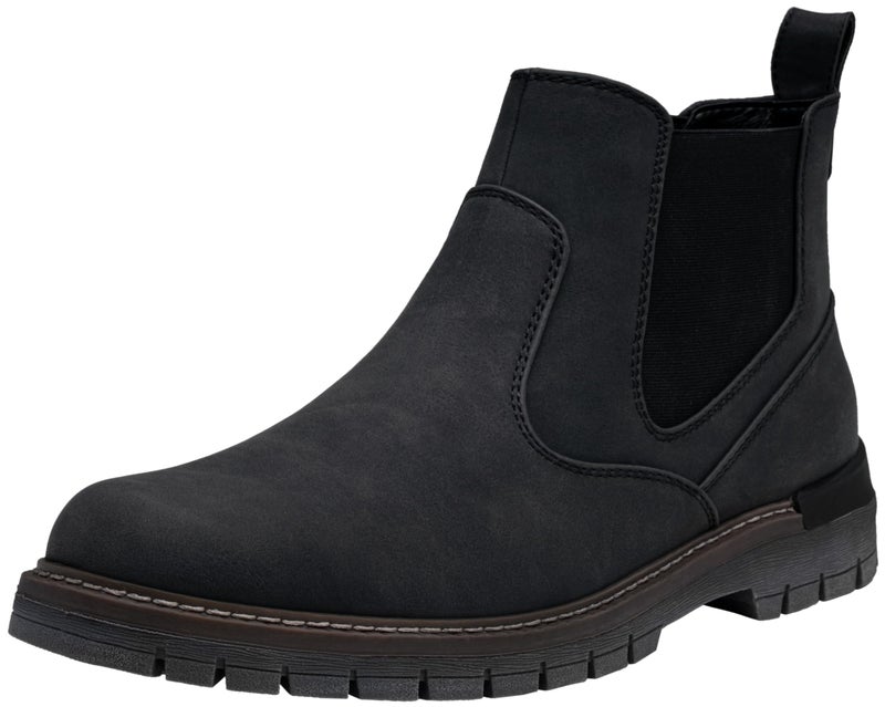 Jousen Mens Boots Retro Chelsea Boots Mens Casual Slip On Boots for Men(AMY8121A black 09) - Image 1