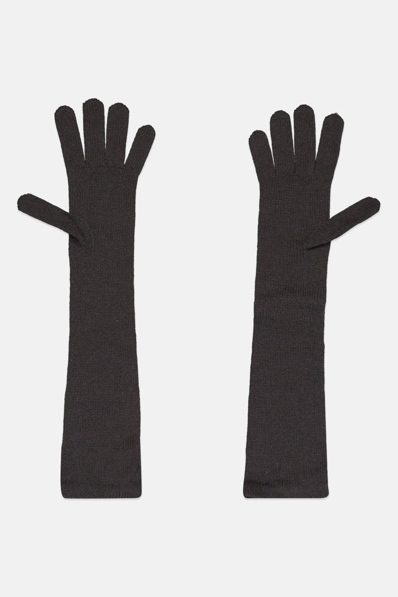 Harmont & Blaine Women 1 Pair Embroidered Logo Gloves, Grey - Image 2