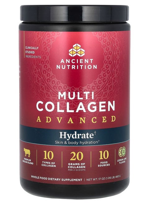 Multi Collagen Advanced Hydrate Lemon Lime 17 oz (483 g)