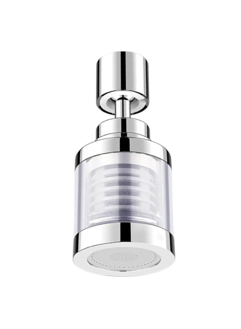 SYOSI 360° Rotating Water Filter Faucet with PP Cotton Cartridge - Stainless Steel Kitchen Sink Filter Tap Removes Impurities, Limescale for Clean Drinking Water - Easy Install for Home & Bathroom Use - Image 3