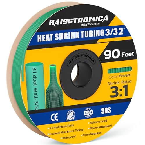 haisstronica haisstronica 3:1 Heat Shrink Tubing, Shrink Ratio Adhesive Lined Marine Grade Heat Shrink Tube for Home, Automotive and  - Image 2